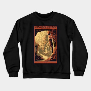 Carlsbad Caverns National Park Vintage Travel Poster Crewneck Sweatshirt